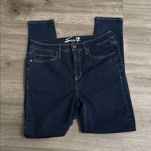 Seven7 Dark Wash Skinny Jeans